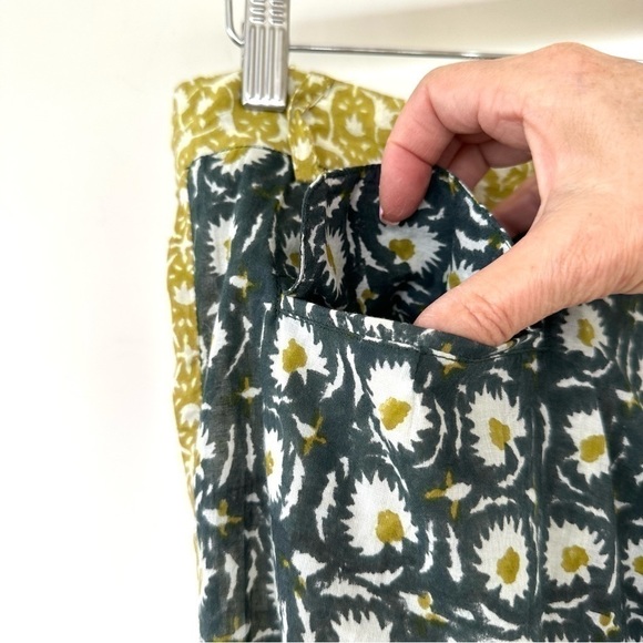 Roberta Roller Rabbit Green and Yellow Straight Leg Pants - Picture 9 of 16